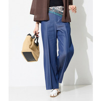 【洗える／UVケア／SETUP可能】デニムライクワイドパンツ