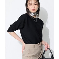 【体型カバー／洗える】ゆったり無縫製ニット