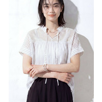 【洗える／軽やか】フリル衿ギャザーブラウス