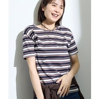 【ゆったり／着映え】ボーダーリラクシーTシャツ
