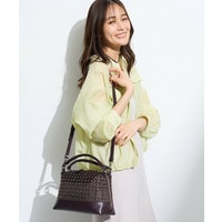 【楽ちん出し入れ】ミニスタッズ 2WAYハンドバッグ