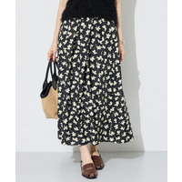【着映え／洗える】フラワープリントスカート