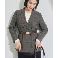 【洗濯機OK／ストレッチ◎】秋はじめのダブルジャケット