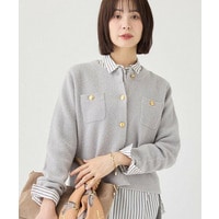 【軽やか】ブークレニットジャケット