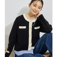 【軽やか】ブークレニットジャケット