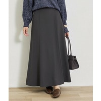 【美シルエット】ジョーゼットサテンセミフレアスカート