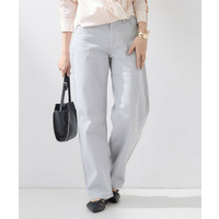 【春の新色登場！褒められデニム】ワイドストレート デニムパンツ