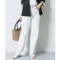 【春の新色登場！褒められデニム】ワイドストレート デニムパンツ