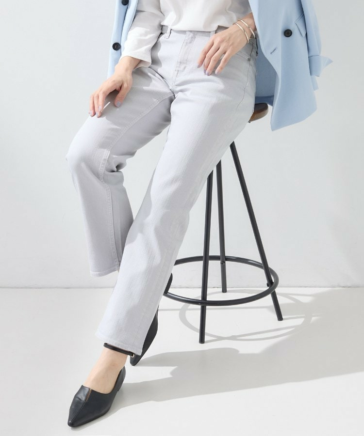【春の新色登場!褒められデニム】スリムストレート デニムパンツ1
