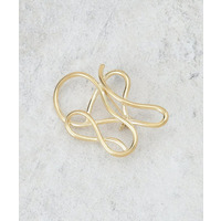 【セレモニー／デイリー】ラインモチーフブローチ