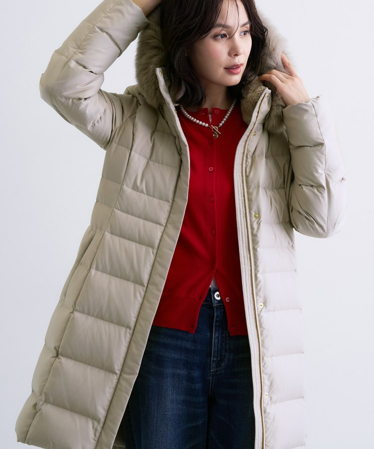 【名品/撥水/抗菌防臭】ロング丈リサイクルダウンコート1