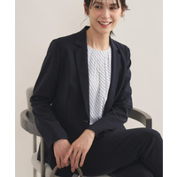 【通勤スーツ／洗える】ストレッチテーラードカラージャケット