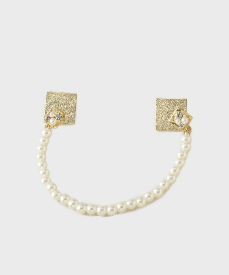 【贈り物/クリスマス】ブリッジパール調ブローチ1