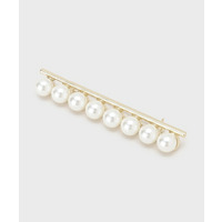 【セレモニー／上品】パール調モチーフブローチ