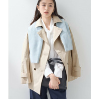 【花粉付着防止／撥水／UVケア】名品トレンチコート