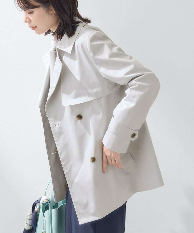 【花粉付着防止/撥水/UVケア】名品トレンチコート11