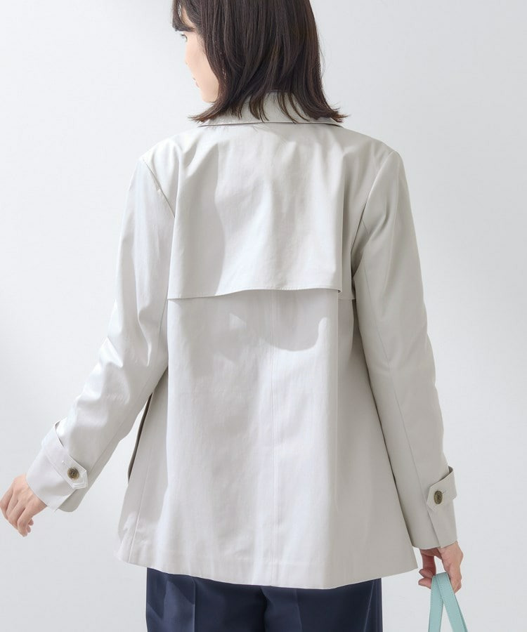 【花粉付着防止/撥水/UVケア】名品トレンチコート12