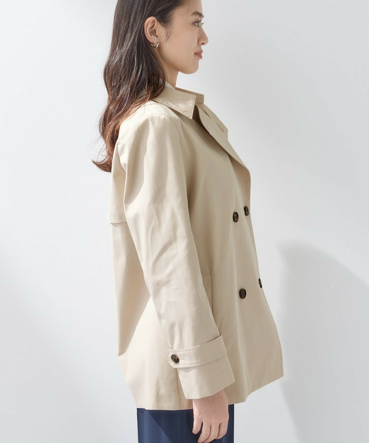 【花粉付着防止/撥水/UVケア】名品トレンチコート16