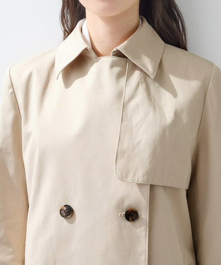 【花粉付着防止/撥水/UVケア】名品トレンチコート19