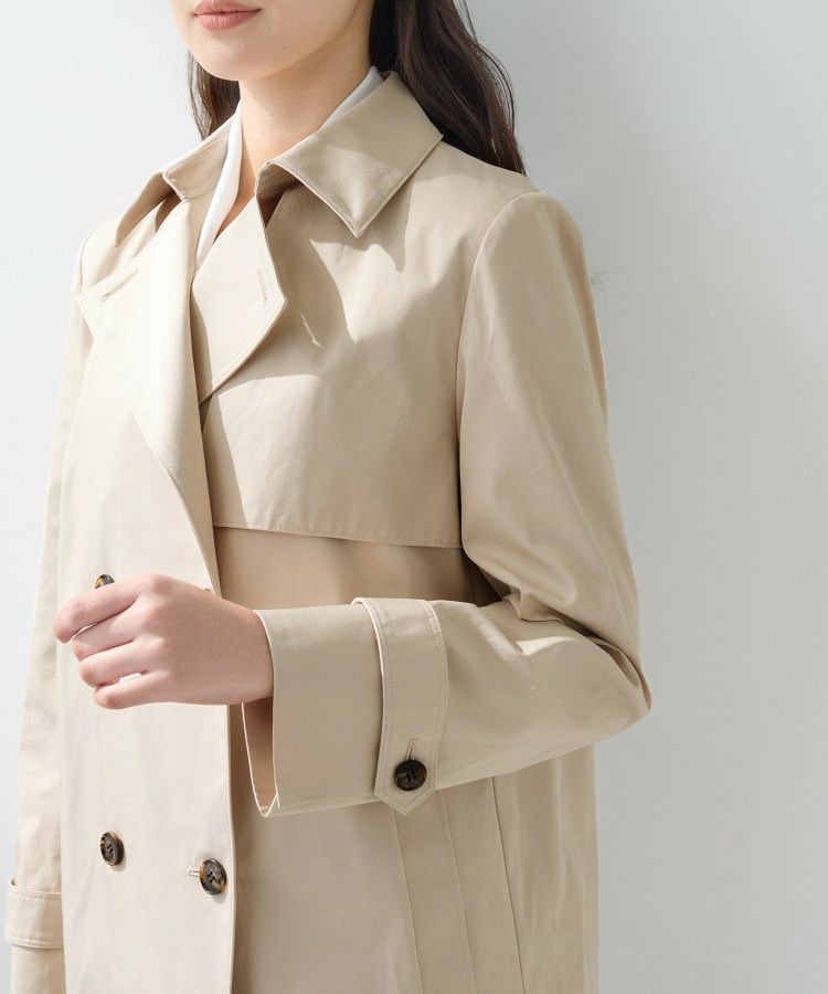 【花粉付着防止/撥水/UVケア】名品トレンチコート20