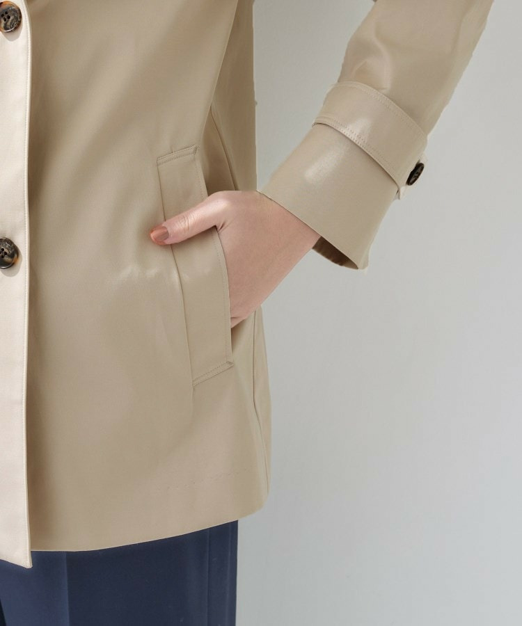 【花粉付着防止/撥水/UVケア】名品トレンチコート21