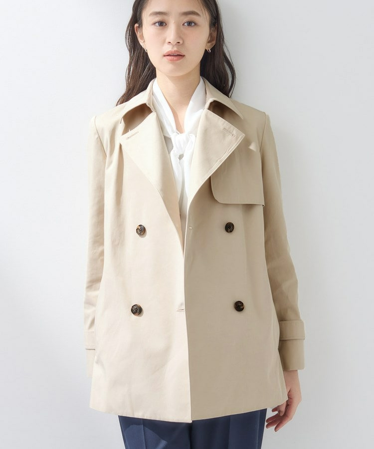 【花粉付着防止/撥水/UVケア】名品トレンチコート4