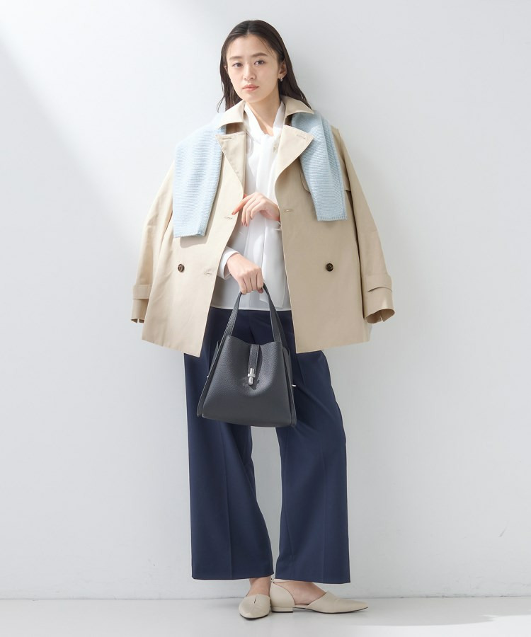 【花粉付着防止/撥水/UVケア】名品トレンチコート5