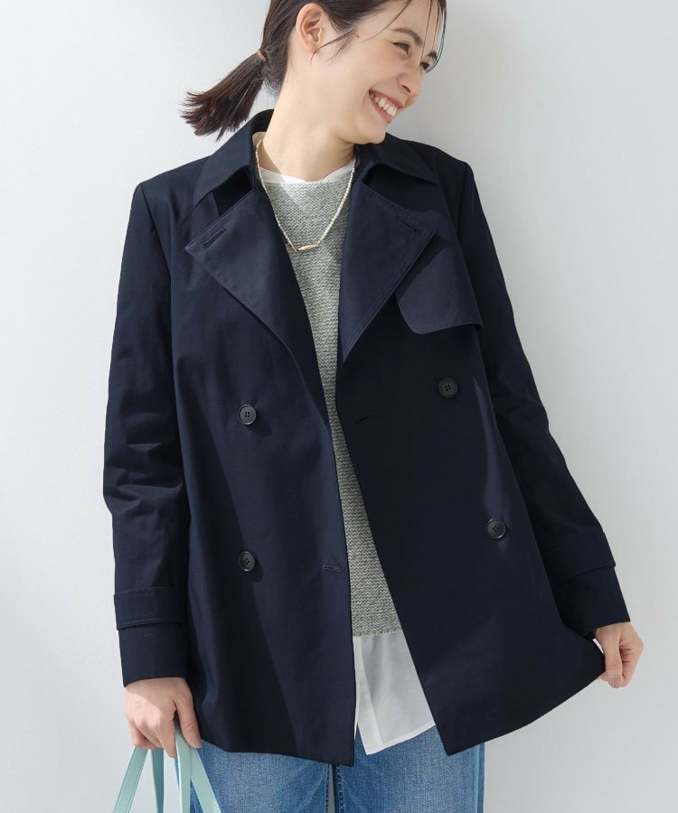 【花粉付着防止/撥水/UVケア】名品トレンチコート7