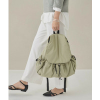 【超軽量／大人カジュアル】収納力◎！ギャザーフォルムリュック