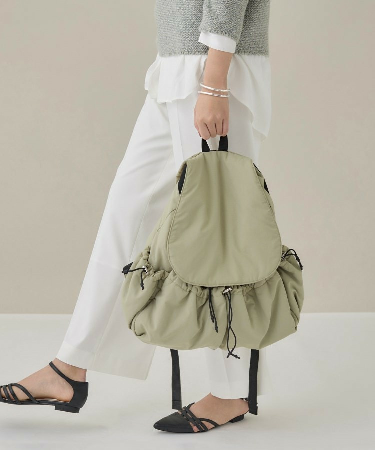 【超軽量/大人カジュアル】収納力◎!ギャザーフォルムリュック5