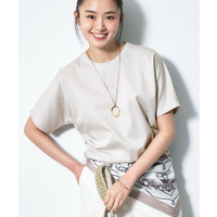 【汗ジミ防止／褒められTシャツ】上品カジュアル！ドルマンTシャツ