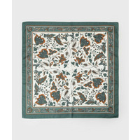 【60cm四方】リーフ柄スカーフ