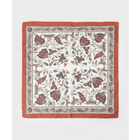 【60cm四方】リーフ柄スカーフ