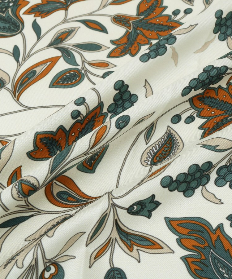 【60cm四方】リーフ柄スカーフ3