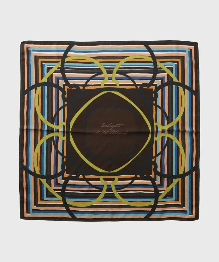 【70×70cm】ランダムストライプスカーフ