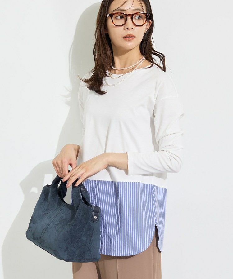 【レイヤードにおすすめ】シャツコンビ ロングTシャツ