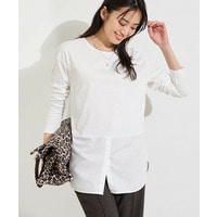 【レイヤードにおすすめ】シャツコンビ ロングTシャツ