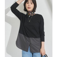 【レイヤードにおすすめ】シャツコンビ ロングTシャツ