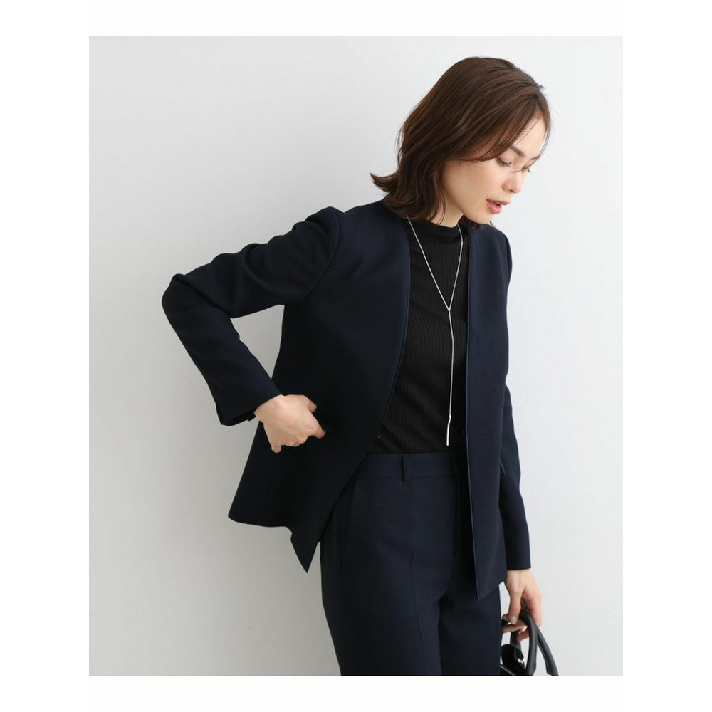 【新品】23区 パンツスーツ ノーカラージャケット　セットアップ　38 M GeeRA セットアップ ノーカラージャケットパンツスーツ4点セット