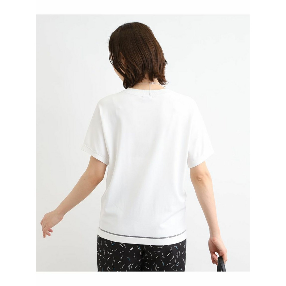 【洗える／サマーニット】Tシャツライクニット10