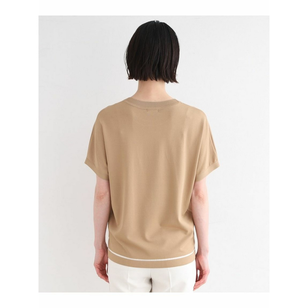 【洗える／サマーニット】Tシャツライクニット27