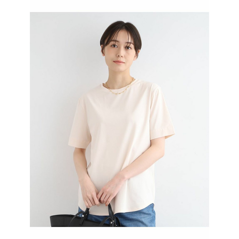 【洗える】大人きれいめデザインTシャツ グレージュ(050) 1