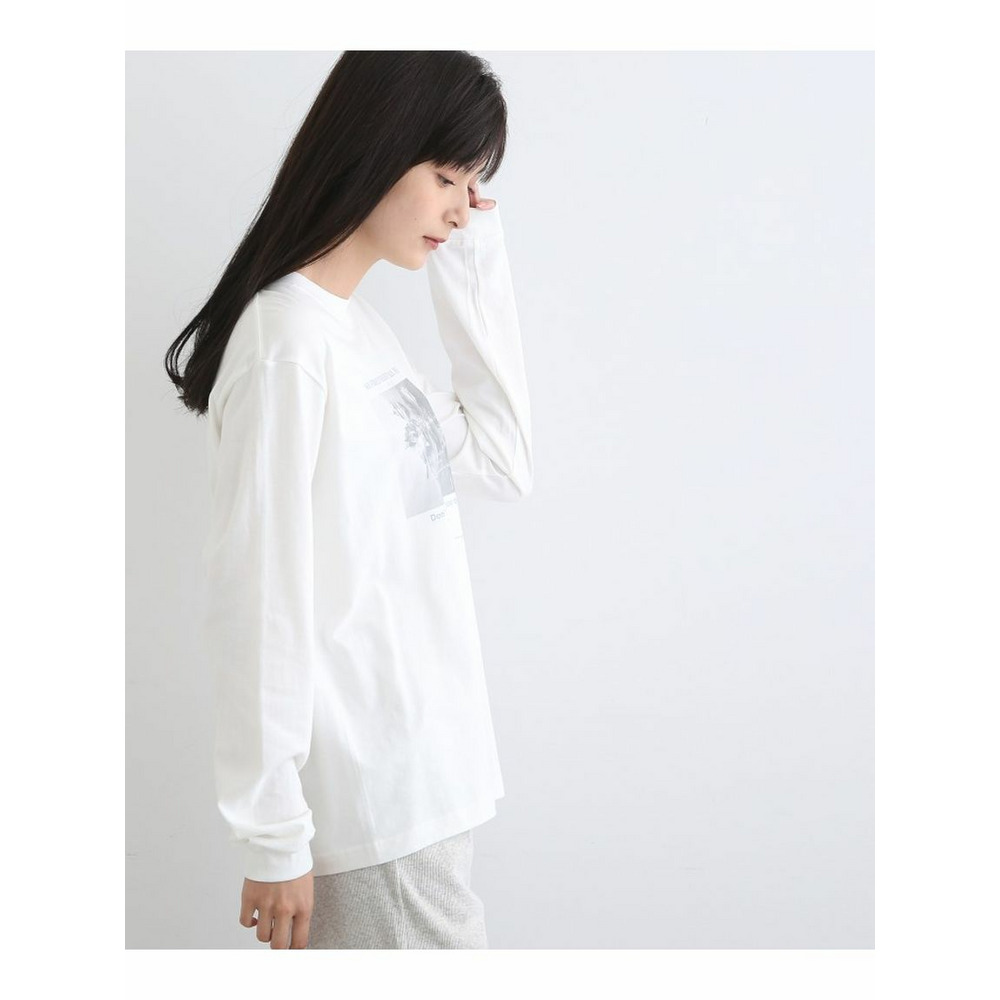 【LIFE】オーガニック メッセージロゴロングTシャツ10