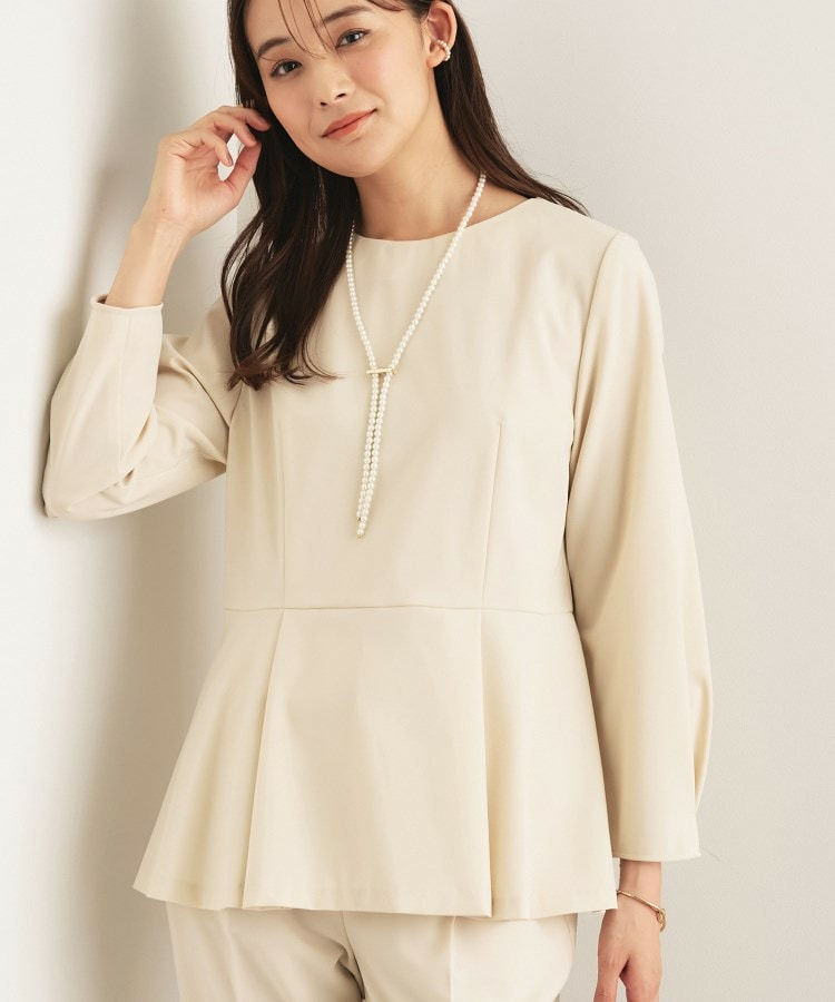 【洗える/SETUP可能/セレモニー】ペプラムブラウス1