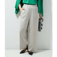 【褒められパンツ／洗える】ウエストゴムワイドタックパンツ