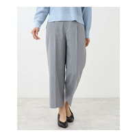【SALE／手洗い可】ストライプ柄ワイドパンツ