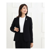 【フォーマル/洗える/セットアップ可】ノーカラージャケット