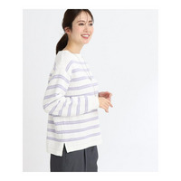 【春SALE】ボートネックボーダーニット