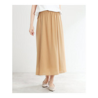 【マシンウォッシュ可】フリュイドロングスカート
