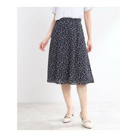 【夏SALE／マシンウォッシュ可／セットアップ可】Aラインプリントスカート